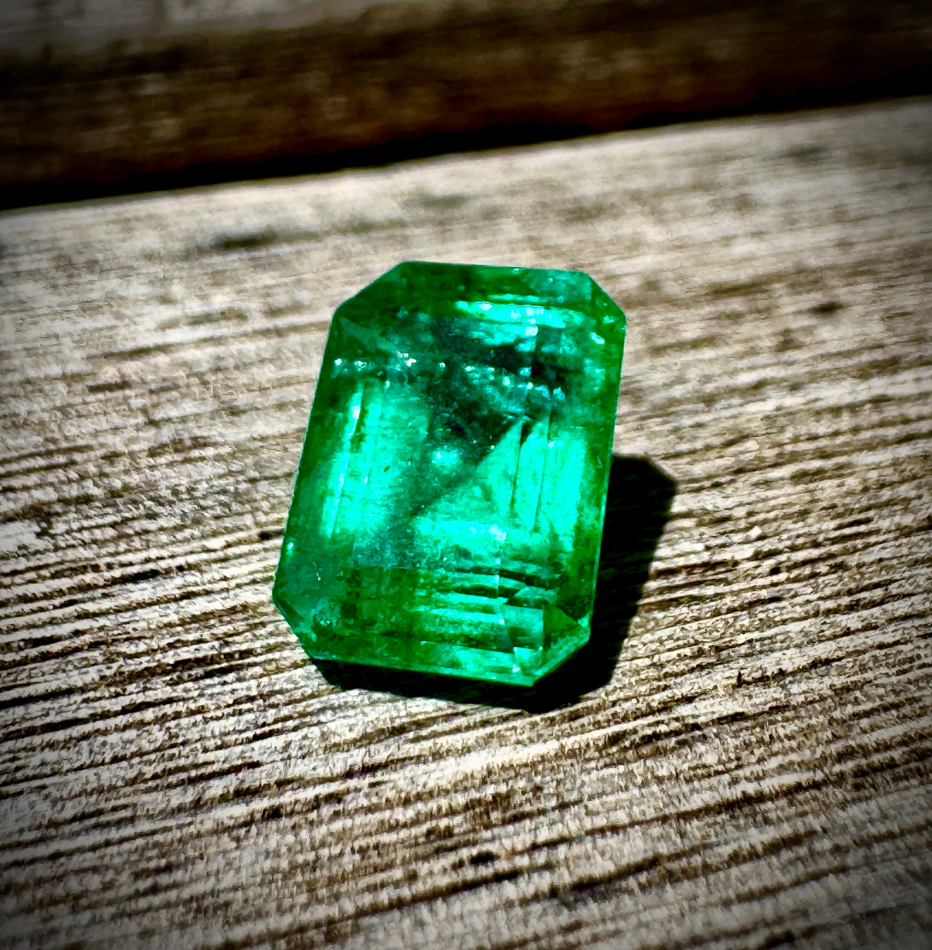IGI Certified 3.29 Carat Natural Emerald – Emerald Cut Green Gemstone from Zambia