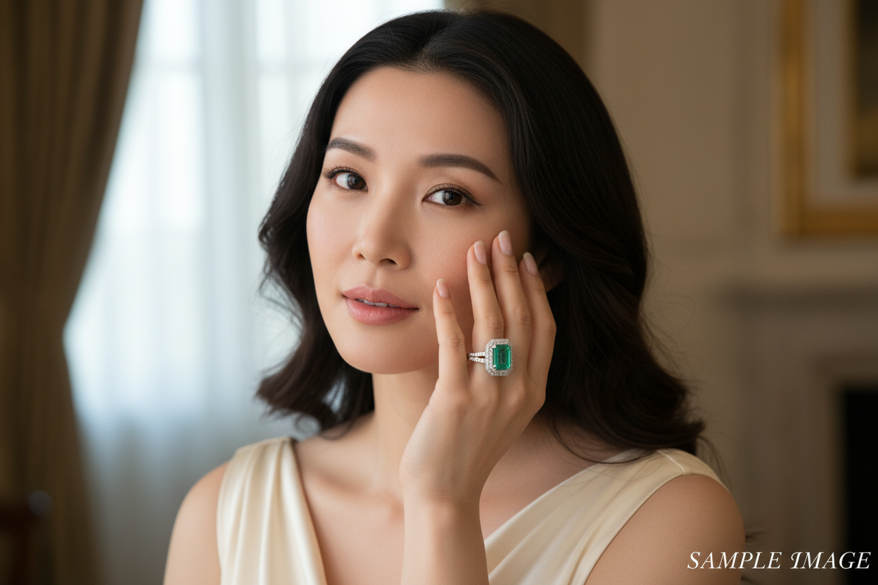 with model face and saying sample image 